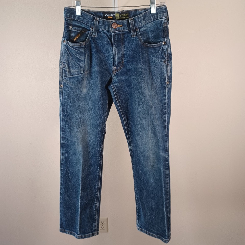 Ariat Men's Blue Straight-Leg Jeans